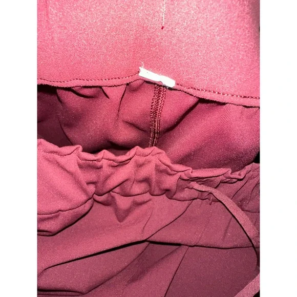 Lululemon Keep Moving Pant 7/8 High Rise Pockets Stretch Cassis Maroon Size 14 - Picture 7 of 13